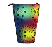 Pidgazdfgv Paw Prints Pattern Pencil Case Portable Pencil Bag School Office Kid Students Adult Girl Boys Present Make Up