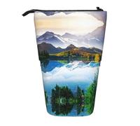 Pidgazdfgv Peaceful Lake Pencil Case Portable Pencil Bag School Office Kid Students Adult Girl Boys Present Make Up