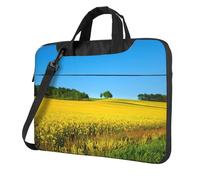 Pidgazdfgv Rape Flower Field Laptop Bag Business Computer Laptop Unisex Shoulder Messenger Briefcase Back School Season