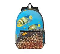 Pidgazdfgv Royal Angel Fishes 17 Inch Laptop Backpack School Business Flight Approved Weekend Luggage Sleeve Women Men