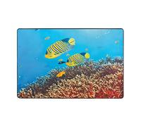 Pidgazdfgv Royal Angel Fishes Bathroom Rug Extra Soft Absorbent Bath Mat Machine Washable Microfiber Non Slip Floor Mat