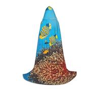 Pidgazdfgv Royal Angel Fishes Hooded Cape Halloween Child Fancy Dress Child Dress Up Accessories Costume Party Cosplay