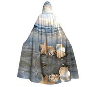 Pidgazdfgv Seashells On The Beach Adult Cloak Jedi Robe Hooded Halloween Christmas Party Cosplay Costume Vampire Uniform59
