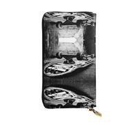 Pidgazdfgv Skate Boards Women RFID Blocking Wallet Leather Zip Phone Clutch Large Capacity Lady Travel Purse Gifts