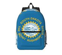 Pidgazdfgv South Dakota Flag 17 Inch Laptop Backpack School Business Flight Approved Weekend Luggage Sleeve Women Men