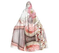 Pidgazdfgv Spa Theme Hooded Cloak Unisex Adult Cape Cosplay Costumes 58" Halloween Christmas Party Fancy Dress