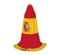 Pidgazdfgv Spanish Flag Hooded Cape Halloween Child Fancy Dress Child Dress Up Accessories Costume Party Cosplay