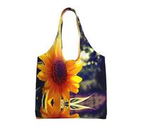 Pidgazdfgv Sunflower Canvas Tote Bag Reusable Grocery Shopping Bag Daily Shopping Bag Gift Travel Nurse Teacher