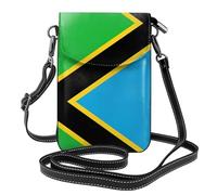 Pidgazdfgv Tanzania Flag Crossbody Wallet Women Leather Small Travel Strap Handbag Phone Bag Cell Phone Small Purse
