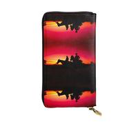 Pidgazdfgv Texas Cowboy Women RFID Blocking Wallet Leather Zip Phone Clutch Large Capacity Lady Travel Purse Gifts