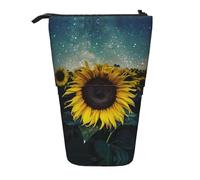 Pidgazdfgv The Most Beautiful Sunflower Pencil Case Portable Pencil Bag School Office Kid Students Adult Girl Boys Present Make Up