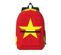 Pidgazdfgv Vietnamese Flag 17 Inch Laptop Backpack School Business Flight Approved Weekend Luggage Sleeve Women Men