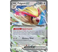 Pidgeot ex 164/197 Double Rare Pokemon Card (SV Obsidian Flames) + 1x TitanCards® Toploader