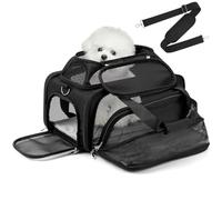 pidipiti 17 x 11 x 9.5 cm, Alaska, Hawaiian Southwest Airline Approved, Top and 1 Side, Expandable Pet Carrier for Extra Small Dogs/Small Cats up to 5 lbs