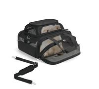 pidipiti 18x14x8 TSA Approved,top and Side Expandable pet Carrier for Extra-Small Dog Under 6 lbs,or Medium cat Under 10 lbs,for Airlines only Have 8'' Height Space underseat