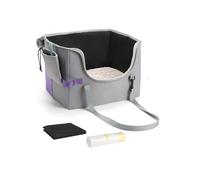 pidipiti Portable Leakproof Tall-Side cat Litter Box,with Zipped lid,Collapsible for car Travel and Hotel, for 1 Medium cat