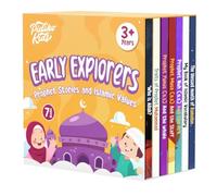 Pidoko Kids Islamic Books for Children - Set of 7 - Prophet Stories, Ramadan, Islamic Vocabulary and More - for 3+ Year Olds