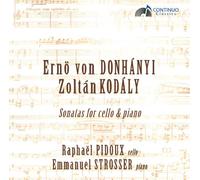 Pidoux:Strosser - Sonatas For Cello Piano