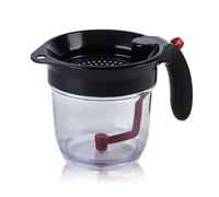 PIDUDU Fat Separator with Bottom Release - Fat Separator Cup,Transparent Kitchen Grease Fat Strain Gravies,Oil Gravy Separator with Strainer,Soups and Sauces