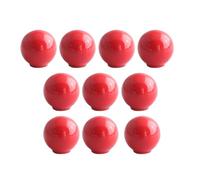 Pidynx 30 Pack Red Dresser Knobs 1.3" Ceramic Cabinet Knobs Cute Colorful Single Hole Pulls for Drawer 33mm Round Cupboard Handles for Children's Room Kitchen Wardrobe Cabinet Bathroom