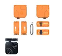 Pidynx Protective Case Compatible with Nothing Ear (3) Wireless Earbuds - Transparent Slim Shockproof TPU Cover, Protective Storage Box (Transparent Orange)