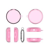 Pidynx Protective Cover for Anker Soundcore Sleep A20 Bluetooth Earbuds - Shockproof & Scratch-Resistant Case (Transparent Pink)