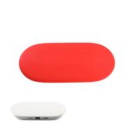 Pidynx Silicone Protective Case for Google TV 2024 Streamer 4K/Chromecast - Thickened, Soft-Touch Cover with Regular & Glow-in-The-Dark Color Options (Red)