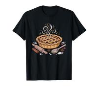 Pie Baker Who Always Has Flour Their Hands Joy Heart Messy T-Shirt