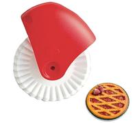 Pie Crust Cutter - Crinkle Roller Design, Lattice Pie Top Cutter, Pastry Dough Cutting Tool, Durable Kitchen Accessory for Pies Crust Ravioli Pasta Baking Home Cooking Dessert Preparation