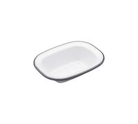 Pie Dish - Enamel - Oblong - 16cm (Pack of 2)