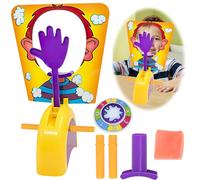 Pie Face Game, Pie in the Face-game, Parent-Child Interactive Toys, Party Fun Cake Cream Pie-face Family Party Fun Play, Pie-face Showdown Game for Kids and Adults