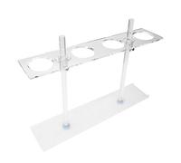 Pie Funnel, Beautiful Appearance Exquisite Funnel Holder Chemistry Set Table Rod Stand With Clamps with Strong Structural Strength for School Outdoor