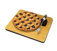Pie Lattice Vinyl Slip Mat Pastry Crust Turntable Mat 12" 7" DJ Slipmat Record Player Mat Food Aesthetic Music Lover Gift (12")