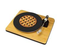 Pie Lattice Vinyl Slip Mat Pastry Crust Turntable Mat 12" 7" DJ Slipmat Record Player Mat Food Aesthetic Music Lover Gift (7")