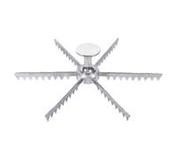 Pie Marker Whole Cutter 6 Slice/Slice/10 Slice and Cake Aluminum Alloy Portion Divider Pan Insert Separator Baking Perforated (A, One Size)