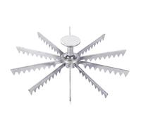 Pie Marker Whole Cutter 6 Slice/Slice/10 Slice and Cake Aluminum Alloy Portion Divider Pan Insert Separator Baking Perforated (C, One Size)