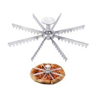 Pie Marker, Whole Pie Cutter, Pie Cutter 5/6/7/8/9/10/12 Slice Pie and Cake Marker Aluminum Alloy and Portion Divider, Pie Pan Divider Insert, Pie Separator Cutter Baking Tools (8 Slice)