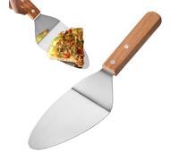 Pie Spatula,Stainless Steel Pizza Spatula with Wooden Handle - Pie Cutter, Cake Cutter Slicer, Cooking Tool for Desserts Biscuits