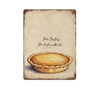 Pie Tastes Alberta Metal Tin Sign Plaque