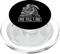Pie Till I Die Grim Reaper Pizza Skeleton PopSockets PopGrip for MagSafe