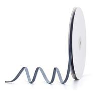 Pieaary Dark Dusty Blue Velvet Ribbon 1/4" x 20Yd,Great for Gift Wrapping,Hair Bows Making, Wreaths,Wedding and Christmas Party Decoration(Dark Dusty Blue 1/4")