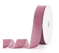 Pieaary Lavender Velvet Ribbon 1-1/2" x 20Yd,Great for Gift Wrapping,Hair Bows Making, Wreaths,Wedding and Christmas Party Decoration(Lavender 1-1/2")