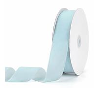 Pieaary Light Blue Velvet Ribbon 1-1/2" x 20Yd,Great for Gift Wrapping,Hair Bows Making, Wreaths,Wedding and Christmas Party Decoration(Light Blue 1-1/2")