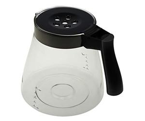 Piebert Glass Pitcher (Transparent,black) - Compatible with DeLonghi HZ1023 ICM17210 Clessidra Coffee Machine