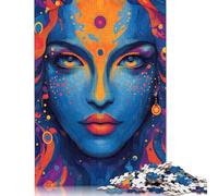 尺寸 Piece Abstract Hindu Goddess Portrait Jigsaw Puzzles for Adult Teenagers Wooden Puzzles for Adults for Adults& Teenagers Age 12 Years Up 300pcs (40x28cm)