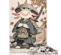 尺寸 Piece 'Axolotl Samurai in Autumn Jigsaw Puzzles for Adults Puzzle Jigsaws for Adults Learning Educational Toys 500pcs (52x38cm)