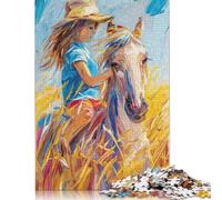 尺寸 Piece Baby And Horse Square Puzzles for Adults And Wooden Puzzles Family Activity 500pcs (52x38cm)