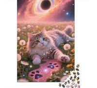 Piece by Piece, Discover Maine Coon - Engaging 1000 Piece Wooden Puzzle for Family Fun - Educational for Adults