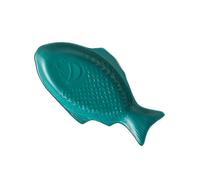Piece Creative Ceramic Tableware Fish Shape Plate Fish Storage Dish for Restaurant Home Dinner (28cm, Dark Green)