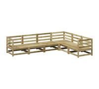 Piece Garden Sofa Set s Impregnated Wood Pine Balcony Set vidaXL